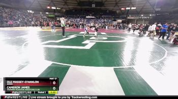 74 lbs Cons. Round 5 - Cameron James, Thunder Mountain Wrestling Club vs Ole Massey-O`Hanlon, NWWC