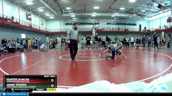 80 lbs Cons. Round 3 - Derek Rogers, Contenders Wrestling Academy vs Hunter Duncan, Warrior Wrestling Club