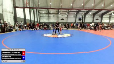 33.4-39.6 lbs Champ. Round 2 - Genevieve Lobbestael, Sunnyside Ironman Wrestling vs Vivian Soto, Sunnyside Ironman Wrestling