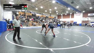 215 lbs Champ. Round 2 - Chris Yanez, Corona Del Mar vs Andrew Chavez, Eisenhower
