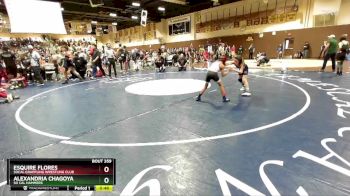 67 lbs Round 1 - Esquire Flores, Socal Grappling Wrestling Club vs Alexandria Chagoya, So Cal Hammers