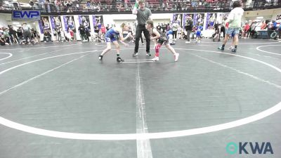 62 lbs Rr Rnd 4 - Abra Smith, Comanche Takedown Club vs Elijah Knight, Harrah Little League Wrestling