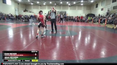 95 lbs Cons. Round 3 - Geno Reuvers, Pinnacle Wrestling vs Evan Becker, Wabasha-Kellogg-Alma-Pepin