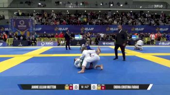 Endha Cristina Farias vs Janine Lillian Mutton 2025 European Jiu-Jitsu IBJJF Championship