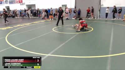 165 lbs Cons. Round 2 - Mana Lauaki-Hart, Interior Grappling Academy vs Lewis Barrows, Mid Valley Wrestling Club