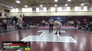 285 lbs Semifinal - Evan Gratz, Fennimore vs Michael McDonough, Tinley Park (Andrew)