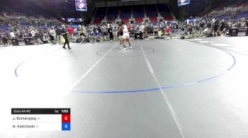 170 lbs Cons 64 #2 - Junior Bumanglag, California vs Nolan Kielcheski, Wisconsin