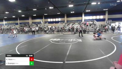 109 lbs Consi Of 16 #1 - Kierra Keys, Millard South WC vs Idania Ocampo, Vegas Sport Wrestling