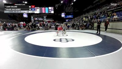 132 lbs Cons. Rd Of 16 - Liam Collins, MN vs Blaze Van Gundy, OH