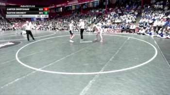 138 lbs D1/d2/d3 Finals (sat 3:00 P.m.) - Carter Birdyshaw, Weyauwega-Fremont vs Easton Brunett, Mineral Point