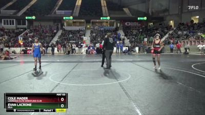 132 lbs Cons. Round 1 - Cole Mader, Lawrence Elite Wrestling Club vs Evan Lacrone, Iola
