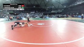 Boys 3A 150 lbs Champ. Round 2 - Bo Bruhn, Enumclaw vs Anderson Allen, Sammamish