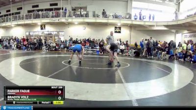 120 lbs Cons. Round 3 - Parker Fague, Indiana vs Bradyn Volz, Royal Pride Wrestling Club