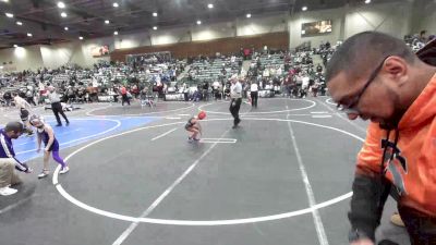43 lbs Round Of 16 - Leonardo Serna, Team Coalinga vs Bennet Hauder, Spanish Springs WC