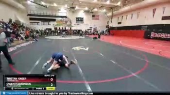 120 Boys Cons. Round 2 - Tristan Yager, Thundercats vs Owen Hawkinson, Valor Christian