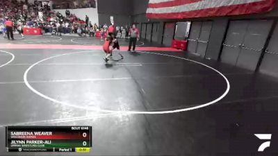 85 lbs Champ. Round 2 - Jilynn Parker-Ali, Ummah Wrestling Club vs Sabreena Weaver, Wisconsin Rapids