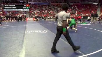 3A-165 lbs Quarterfinal - Mac Crosson, Indianola vs Brody Warrick, Boone
