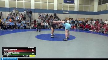 220 lbs Semis & Wb (16 Team) - Keegan Bluhm, Adams Central vs Walker Van Ness, Cascade