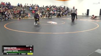 N-4 lbs Cons. Semi - Savannah Watts, LMWC vs Reegan Gattas, North Liberty Wrestling Club