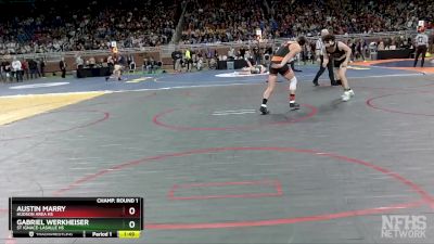 D4-150 lbs Champ. Round 1 - Austin Marry, Hudson Area HS vs Gabriel Werkheiser, St Ignace-LaSalle HS