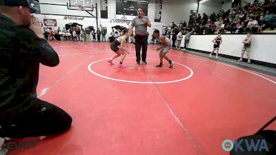 85 lbs Semifinal - Jeremiah Bell, Tulsa North Mabee Stampede vs Brighton Horawa, Verdigris Youth Wrestling
