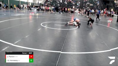 132 lbs Champ. Round 1 - Gunner Hennessy, BorderWest Buccaneers vs Jay Paxton, Nebraska Wrestling Academy