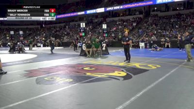 132 lbs Round Of 32 - Brady Mercer, Fountain Valley (SS) vs Billy Townson, Poway (SD)