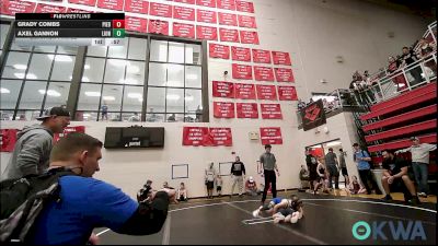 55 lbs Quarterfinal - Grady Combs, Piedmont vs Axel Gannon, Lions Wrestling Academy