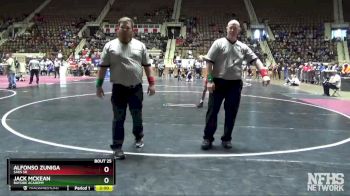 120 lbs Champ. Round 1 - Alfonso Zuniga, Saks Sr vs Jack McKean, Bayside Academy