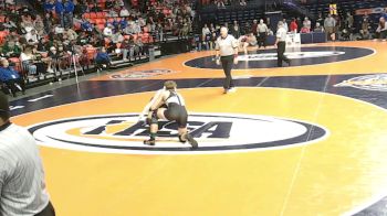 1A 144 lbs Cons. Round 3 - Zach Bryant, Petersburg (PORTA) vs Tyler Huchel, Fithian (Oakwood)