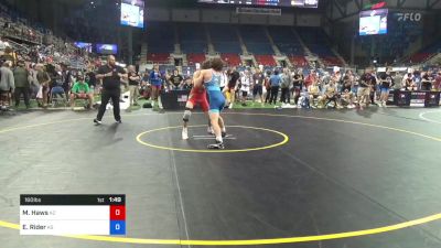 160 lbs Rnd Of 32 - Max Haws, Arizona vs Ender Rider, Kansas