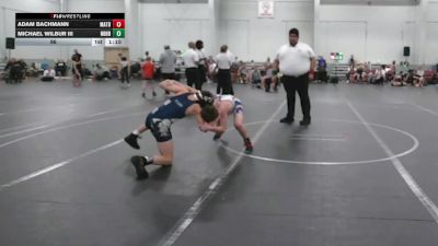 96 lbs Round 3 (8 Team) - Michael Wilbur III, Neighborhood Wrestling vs Adam Bachmann, Mat Assassins Black