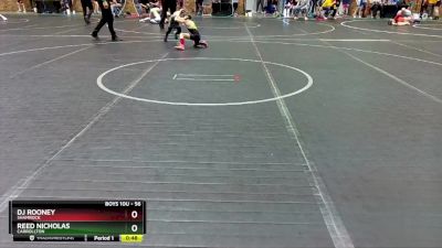 56 lbs Quarterfinal - Dj Rooney, Shamrock vs Reed Nicholas, Carrollton