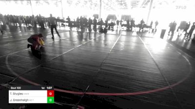 106 lbs Round Of 16 - Tucker Stygles, Havre WC vs Jantz Greenhalgh, No Team