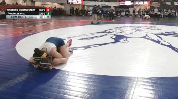 G - 145 lbs Semifinal - Kadence Montgomery, Shelby (Girls) vs Graylee Fox, Custer Co. (Miles City) (Girls)
