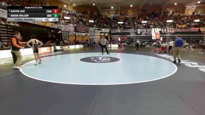 106 lbs Cons. Round 2 - Jesse Miller, Onaga Hs vs Justin Lee, Lyons Hs