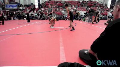 95 lbs Quarterfinal - Isaiah Stout, F-5 Grappling vs Kai Weiss, Kansas Mayhem 11u