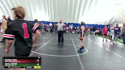 76 lbs Finals (2 Team) - Isaac Kruse, Ohio Gold 10k vs Jacob Long, Noke Wrestling RTC