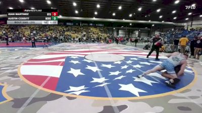 215 lbs Semifinal - Austin Cossitt, Magic City Wrestling Club vs Juan Martinez, Wyoming