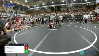 58 lbs Round Of 16 - Creed Williams, Team Nomad vs Lane Plumlee, Mustang Bronco Wrestling Club