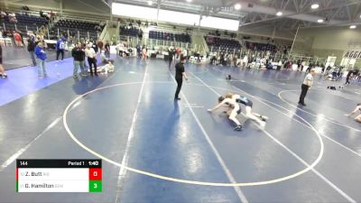 144 lbs Cons. Round 4 - Grey Hamilton, Evanston Elite Wrestling vs Zack Butt, Ridgeline