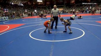 60 lbs Quarterfinal - Levi Cherry, Newcastle Youth Wrestling vs Kruse Sparks, Tonkawa Wrestling