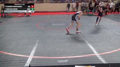 75_B lbs Round Of 32 - Carson Weatherly, Biglerville vs Lincoln Rose, Emmaus