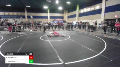 114 lbs Final - Kameo Rozet, Nakamura Wrestling vs Jameson Williams, Gold Rush Wr Ac