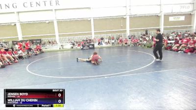 113 lbs Placement Matches (16 Team) - Jensen Boyd, Indiana vs William Du Chemin, Wisconsin