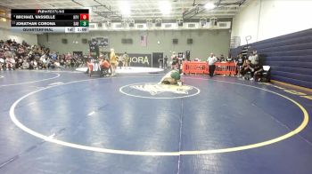 190 lbs Quarterfinal - Michael Vasselle, Northview vs Jonathan Corona, Santa Barbara
