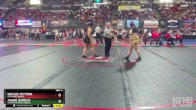 G - 235 lbs Semifinal - Haylee Fetters, Cut Bank (Girls) vs Maisie Barrus, Custer/Hysham (Girls)