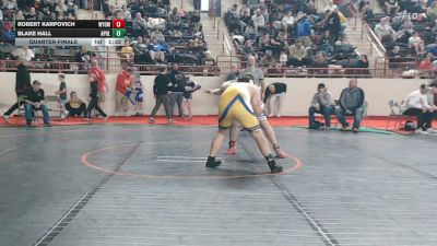 200_B lbs Quarterfinal - Robert Karpovich, Wyoming Valley West vs Blake Hall, Apollo Ridge