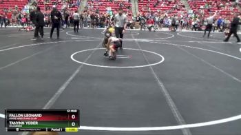 50 lbs Champ. Round 1 - Fallon Leonard, Maize Wrestling Club vs Tanynn Yoder, Hillsboro