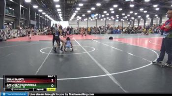 100 lbs Round 1 (6 Team) - Zaydrien Hernandez, Team California vs Evan Sanati, Virginia Hammers
